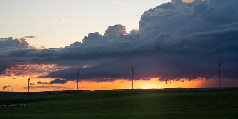 Oliver County Sunset Panorama